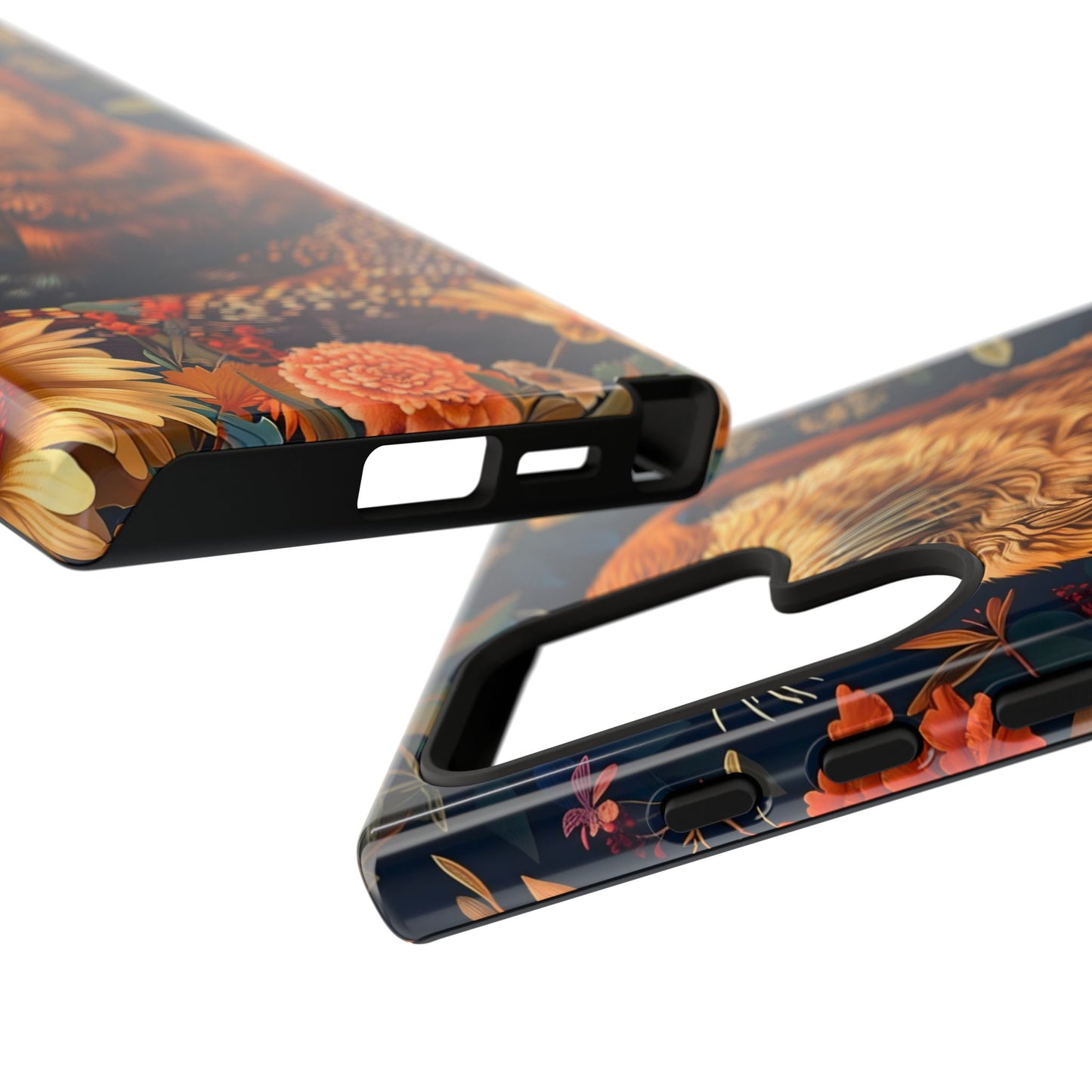 Otter Phone Case, Floral Otter Design, Tough Phone Cover, Nature Lover Gift, Cute Animal Accessories