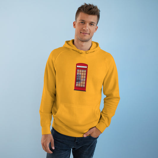 Unisex Hoodie - Traditional British Red Telephone Booth