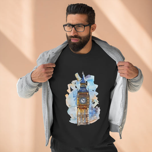 Unisex Crewneck Sweatshirt - Iconic Big Ben Clock Tower