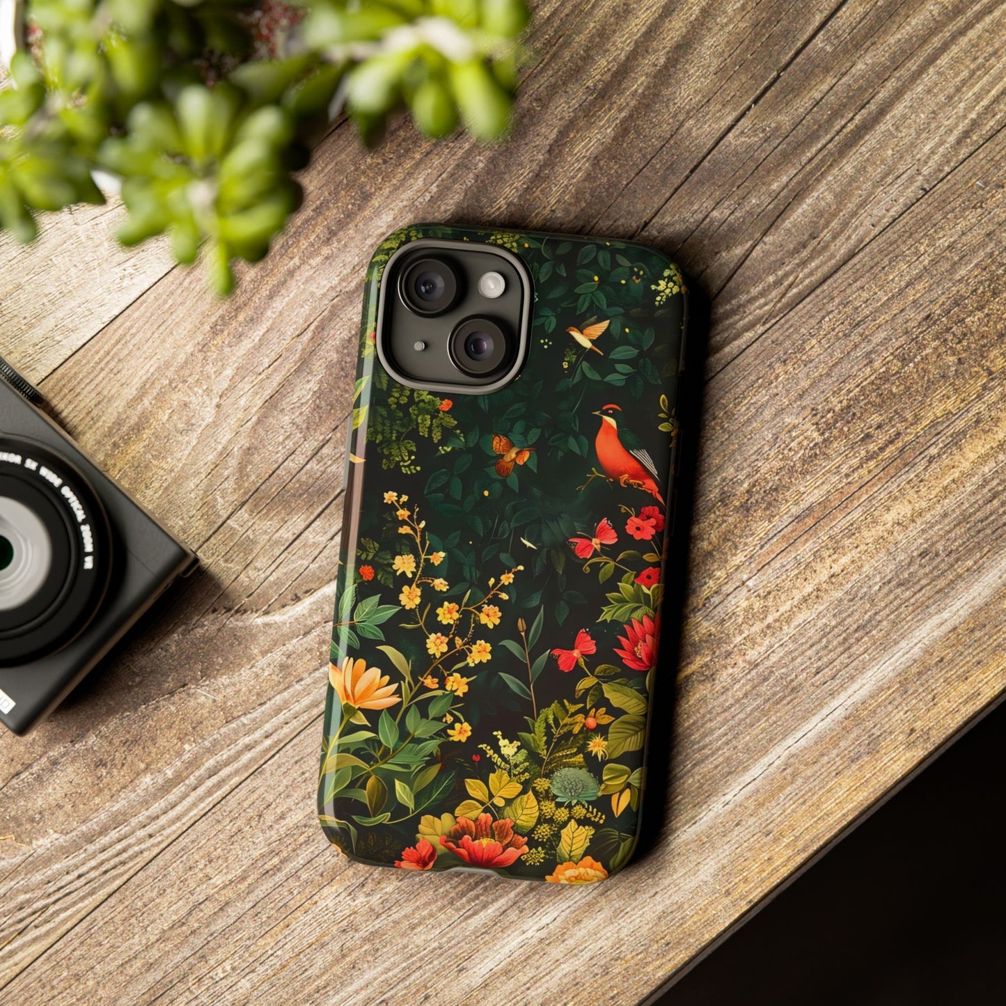 Floral Tough Phone Case, Nature-Inspired Design, Ideal for Garden Lovers, Gift for Birthdays, Christmas, Eco-Friendly Accessory