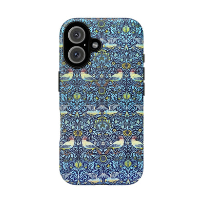 Bird and Floral Pattern Phone Case, Tough Cases, Gift for Nature Lovers, Eco-friendly, Custom Phone Accessories, All-Occasion
