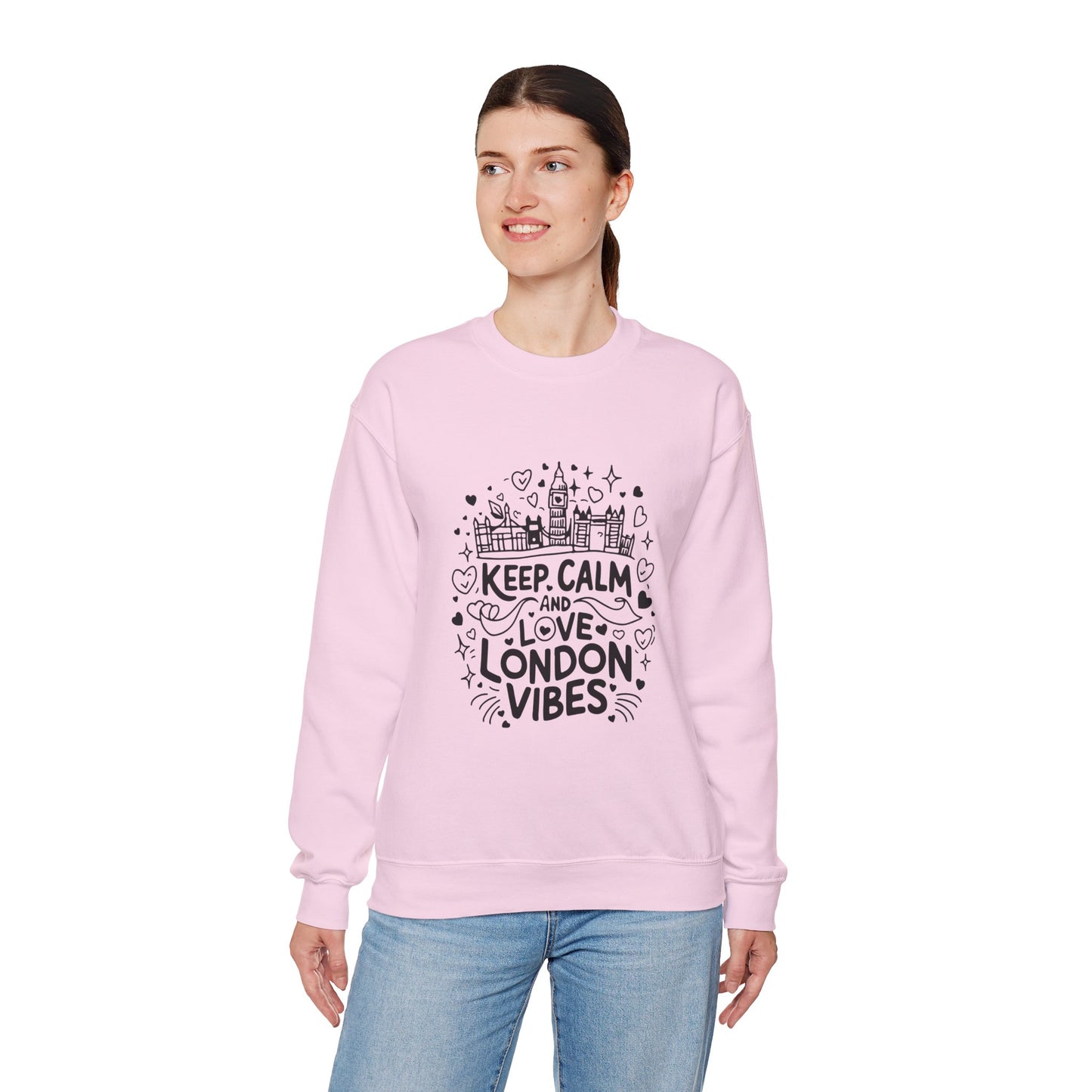 Unisex Heavy Blend™ Crewneck Sweatshirt - Trendy and Calm London Vibes
