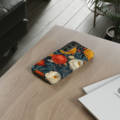 Floral Tough Case for Phones | Durable Floral Phone Cover, Boho Chic, Unique Gift for Her, Phone Protection, Flower Design