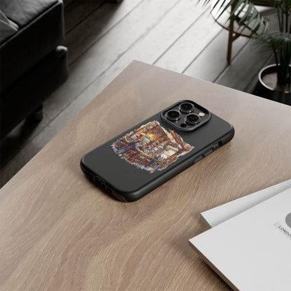 Artistic Phone Case - Cozy Pub Vibe, Trendy Smartphone Accessory, Gift for Friends, Modern Design, Durable Protection
