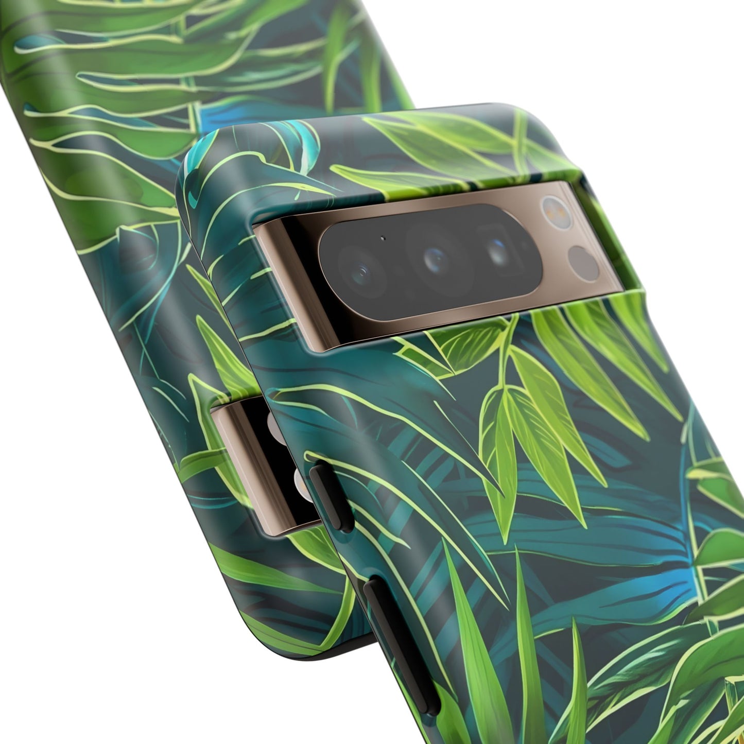 Tropical Phone Case - Durable Green Leaf Design, Eco-Friendly Gift, Trendy Accessory, Nature Lover's Case, Summer Vibes