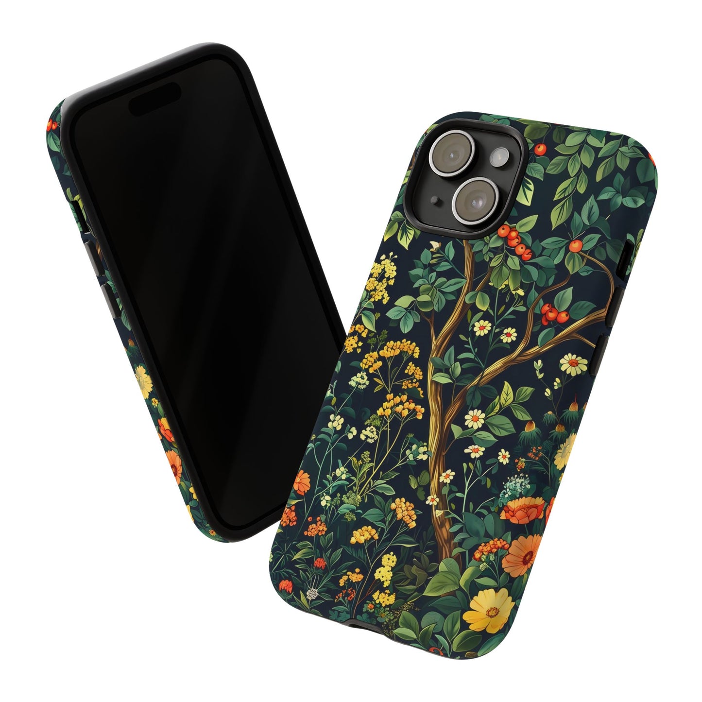 Floral Phone Case - Tough Cases, Colorful Nature Design, Gift for Flower Lovers, Phone Accessory, Unique Cell Phone Cover