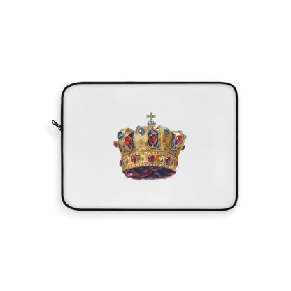 Royal Crown Laptop Sleeve, Queen Laptop Case, King Laptop Bag, Elegant Computer Sleeve, Gift for Her, Tech Accessory