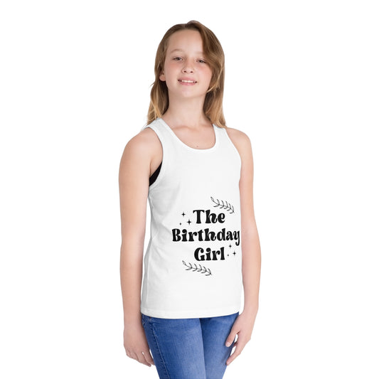 Birthday Girl Kids Jersey Tank Top | Cute Party Wear for Celebrations