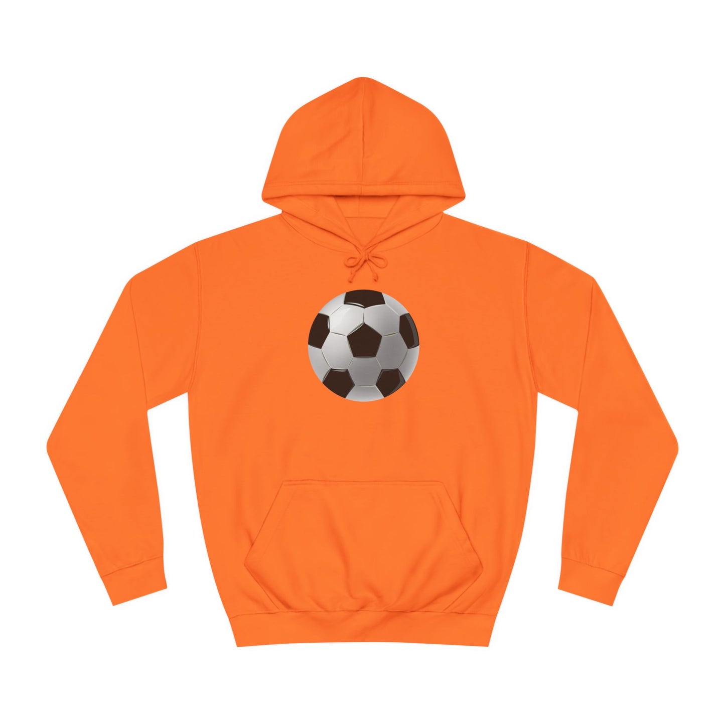 Dynamic Football Design - Sports Passion and Energetic Unisex College Hoodie