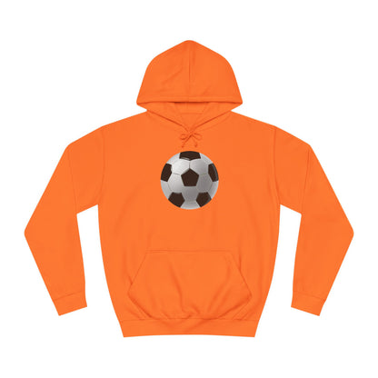 Dynamic Football Design - Sports Passion and Energetic Unisex College Hoodie