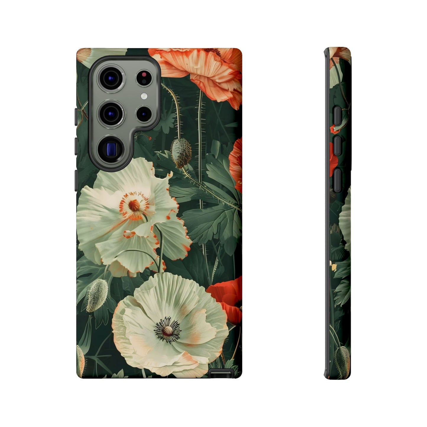 Floral Phone Case - Tough Cases, Botanical Design, Gift for Friends, Trendy Mobile Cover, Personalized Phone Accessory