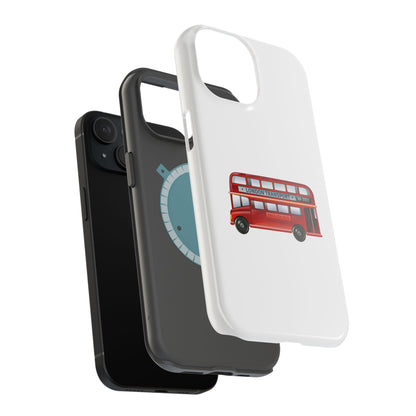 Red Double-Decker Bus Phone Case, London-Themed Tough Covers for Travelers, Unique Gifts for London Lovers, Durable Mobile [...]