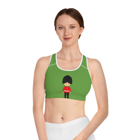Sports Bra for Active Lifestyle - Red Jacket - Cornwall's Army Museum - Fun British Guard