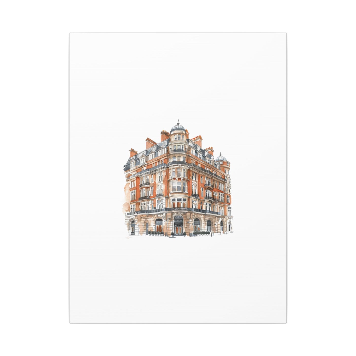 Artistic Matte Canvas Print of Historic Building, Wall Art Decor, Home Interior, Unique Gift, Fine Art, Architecture Lover, Urban Design