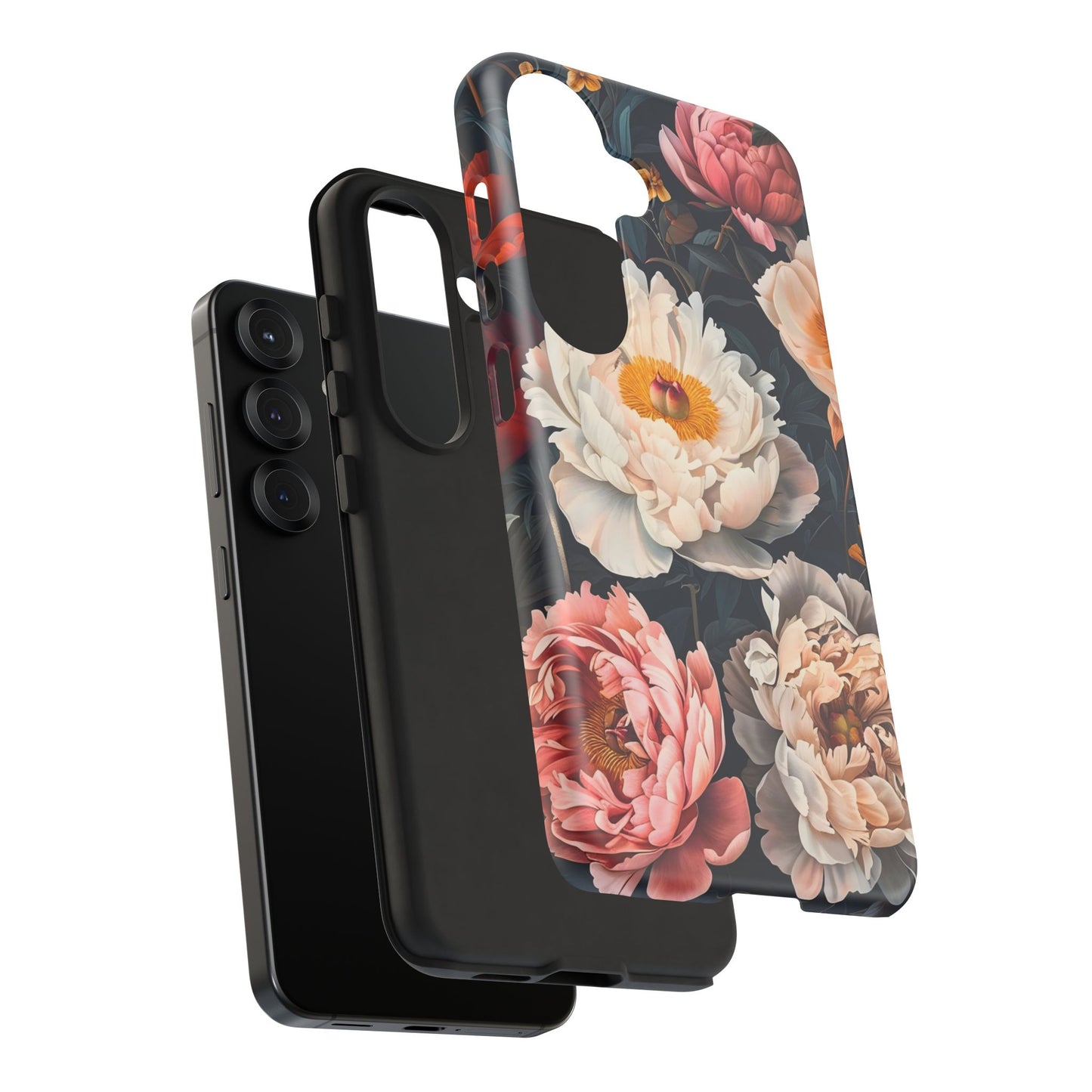 Floral Phone Case, Tough Phone Cover, Flower Design, Unique Gift for Her, Trendy Accessory, Spring Decor