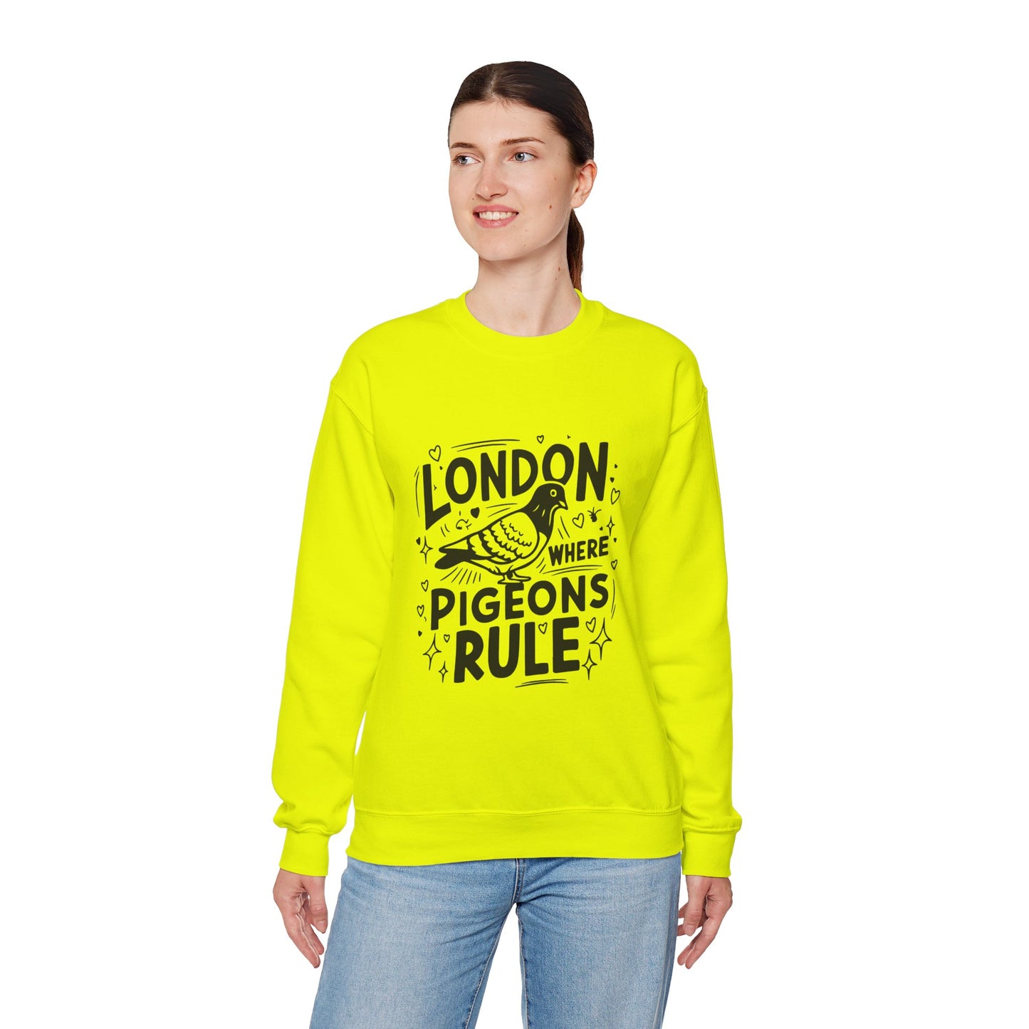 Unisex Heavy Blend™ Crewneck Sweatshirt - Pigeons Rule in London