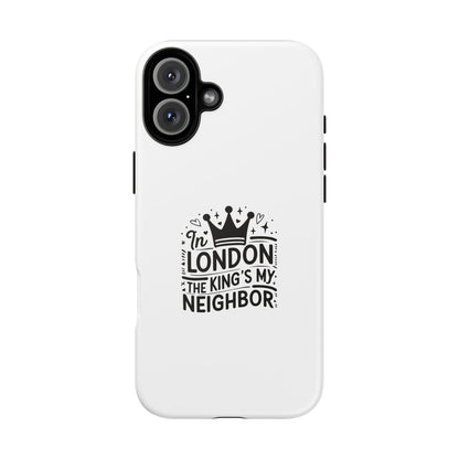 London-Themed Tough Phone Case - Chic & Stylish Protection