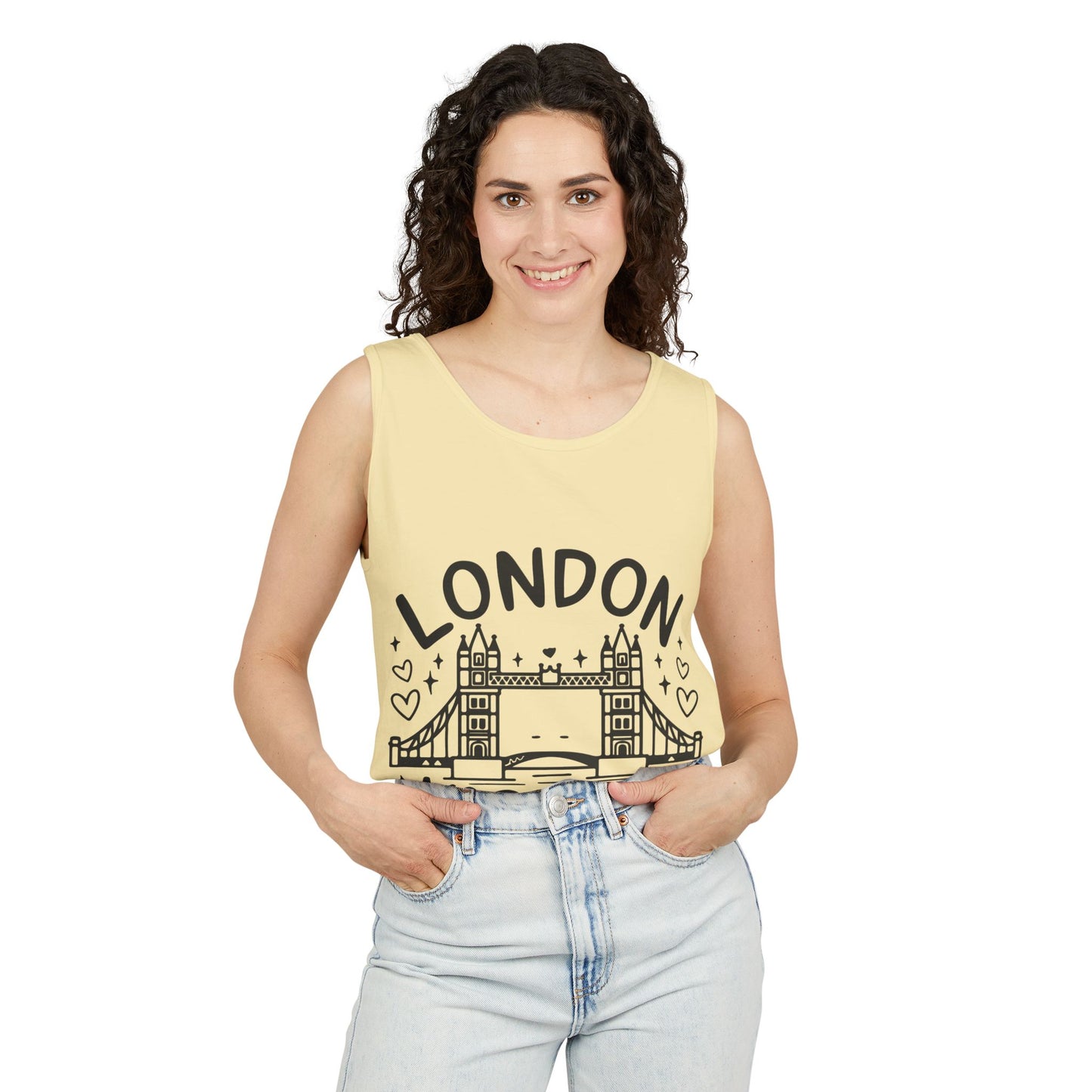 Unisex Garment-Dyed Tank Top - London Vacation