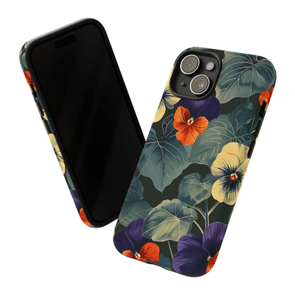 Tough Cases Floral iPhone Case, Tough Phone Cover, Stylish Floral Design, Gift for Her, Summer Vibe, Durable Protective Case