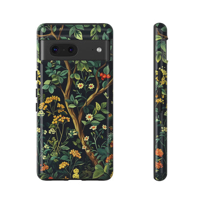 Floral iPhone Case, Nature Inspired Tough Case, Botanical Phone Cover, Eco-Friendly Gift, Unique Floral Design