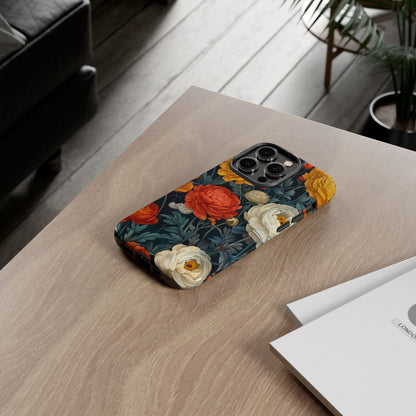 Floral Tough Case for Phones | Durable Floral Phone Cover, Boho Chic, Unique Gift for Her, Phone Protection, Flower Design