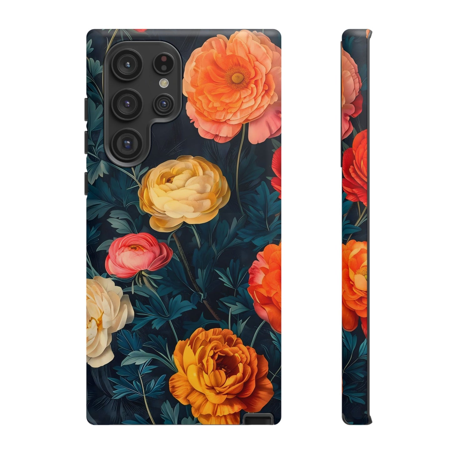Floral Phone Case - Tough Cases, Stylish Protection, Gift for Flower Lovers, Customizable Cover, Floral Design Mobile Accessory