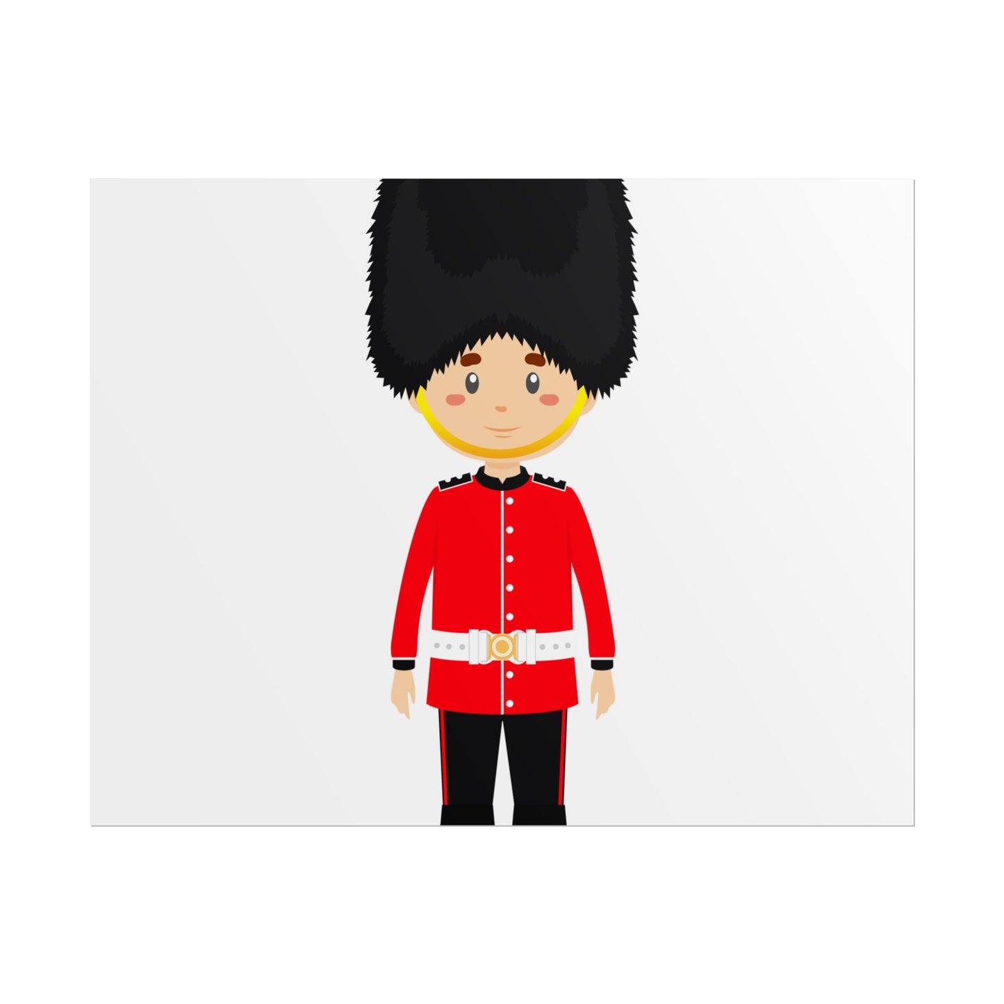 Adorable British Soldier Rolled Posters, Kids Room Decor, Unique Gift, Nursery Art, Educational Wall Art