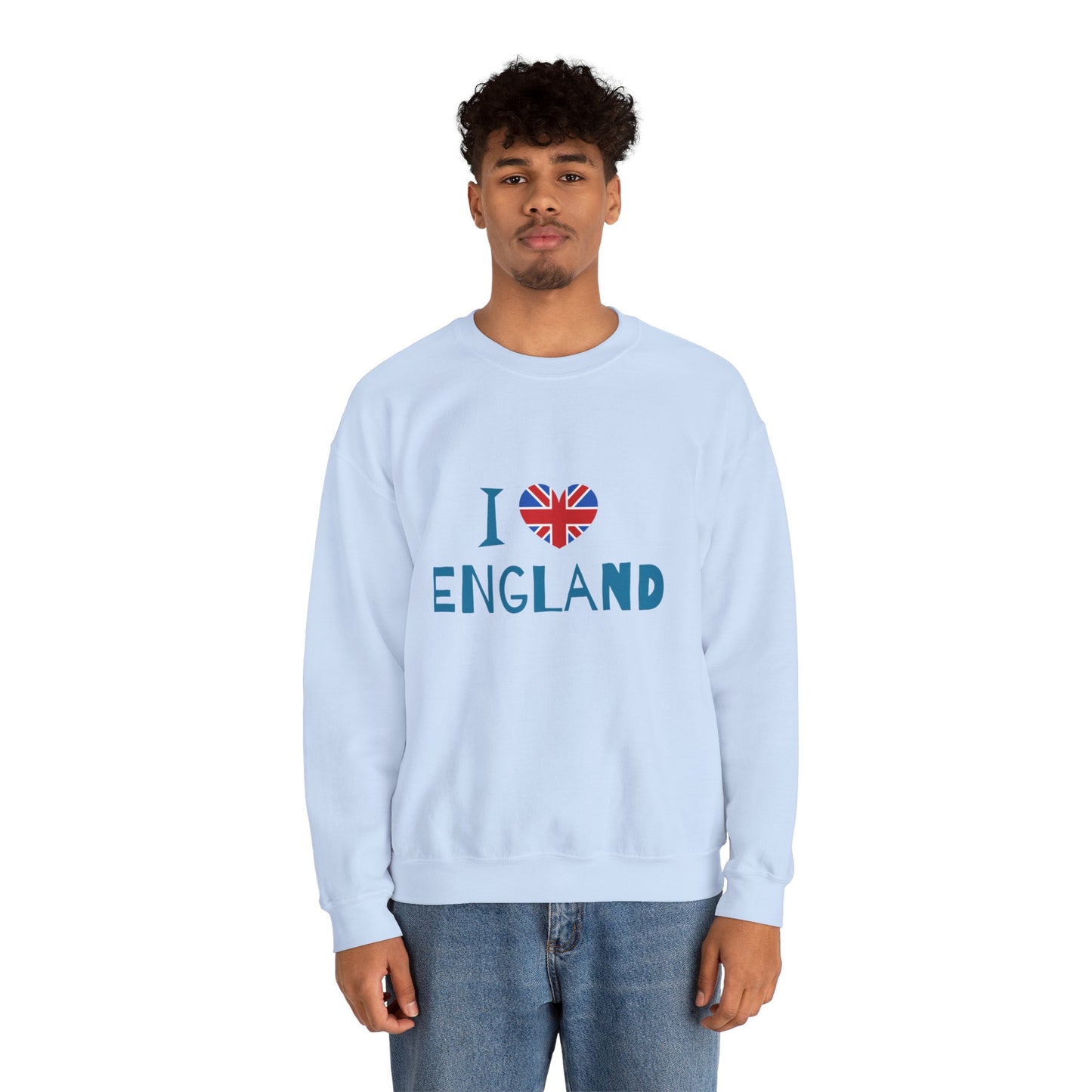 Unisex Heavy Blend™ Crewneck Sweatshirt Cozy  - I Love England