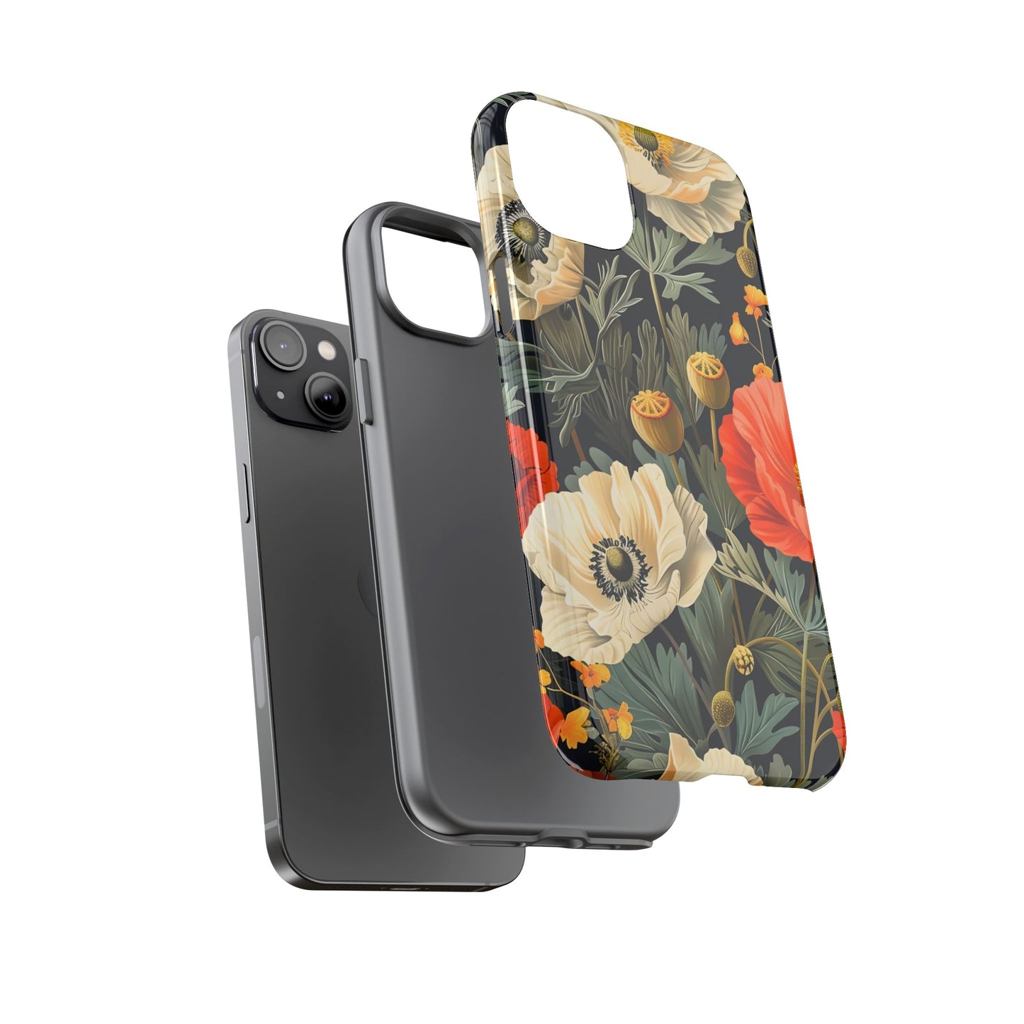 Floral Phone Case - Tough Cases with Vibrant Garden Design, Phone Accessory, Gift for Her, Spring Style, Nature Lover