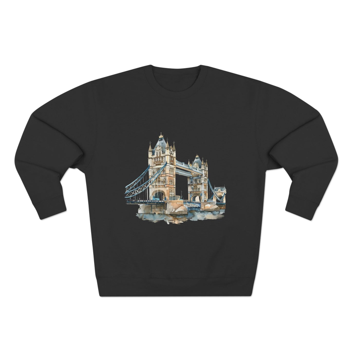 Unisex Crewneck Sweatshirt - London Bridge - Iconic Landmark and Historical Beauty