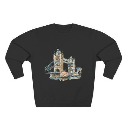 Unisex Crewneck Sweatshirt - London Bridge - Iconic Landmark and Historical Beauty