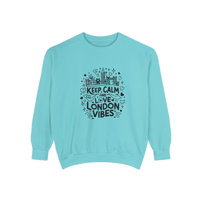 Unisex Garment-Dyed Sweatshirt Classy - Love London Vibes