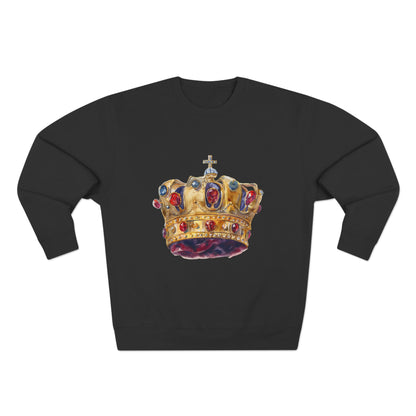 Unisex Crewneck Sweatshirt - Classy British Royal Crown