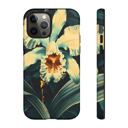 Floral Phone Case - Tough Cases with Orchid Design, Durable Smartphone Cover for Nature Lovers, Floral Gift for Her, Botanical [...]