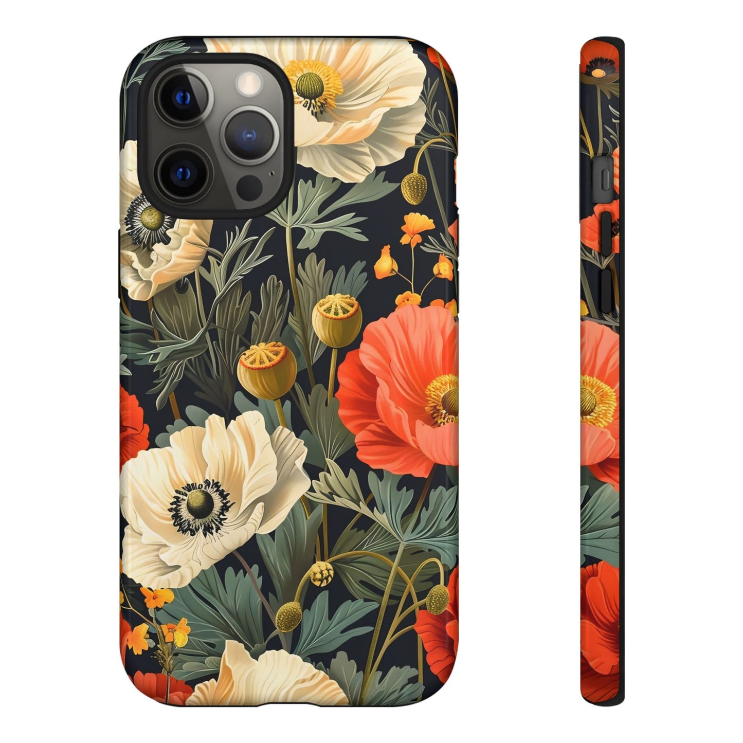 Floral Phone Case, Tough Cases with Botanical Design, Flower Protection Case, Gift for Nature Lovers, Eco-Friendly Mobile Cover