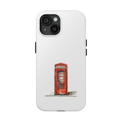 Vintage London Phone Booth Tough Phone Case - Durable and Stylish Protection