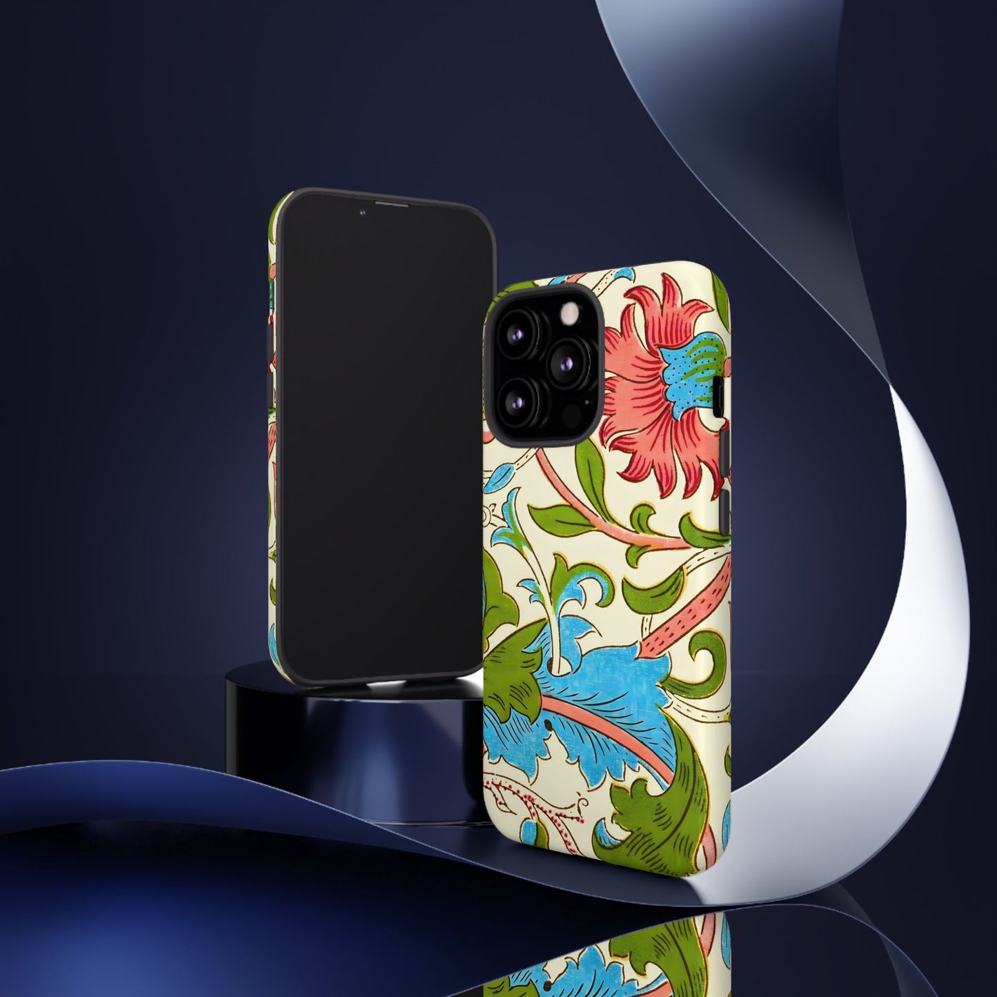 Tough Floral Phone Case - Artistic Smartphone Cover, Floral Print Gift, Protective Case | For Nature Lovers, Stylish Accessory, Phone [...]