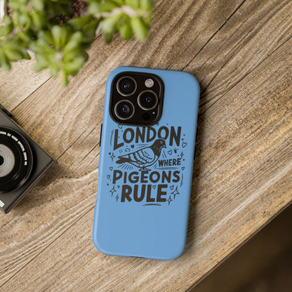London Pigeon Phone Case, Urban Art Accessory, Tough Phone Cover, Gift for Bird Lovers, London Souvenir, Unique Cell Phone Case