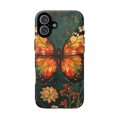 Butterfly Phone Case – Tough Cases for Nature Lovers, Floral Design, Butterfly Art, Unique Gift, Eco-Friendly Protection