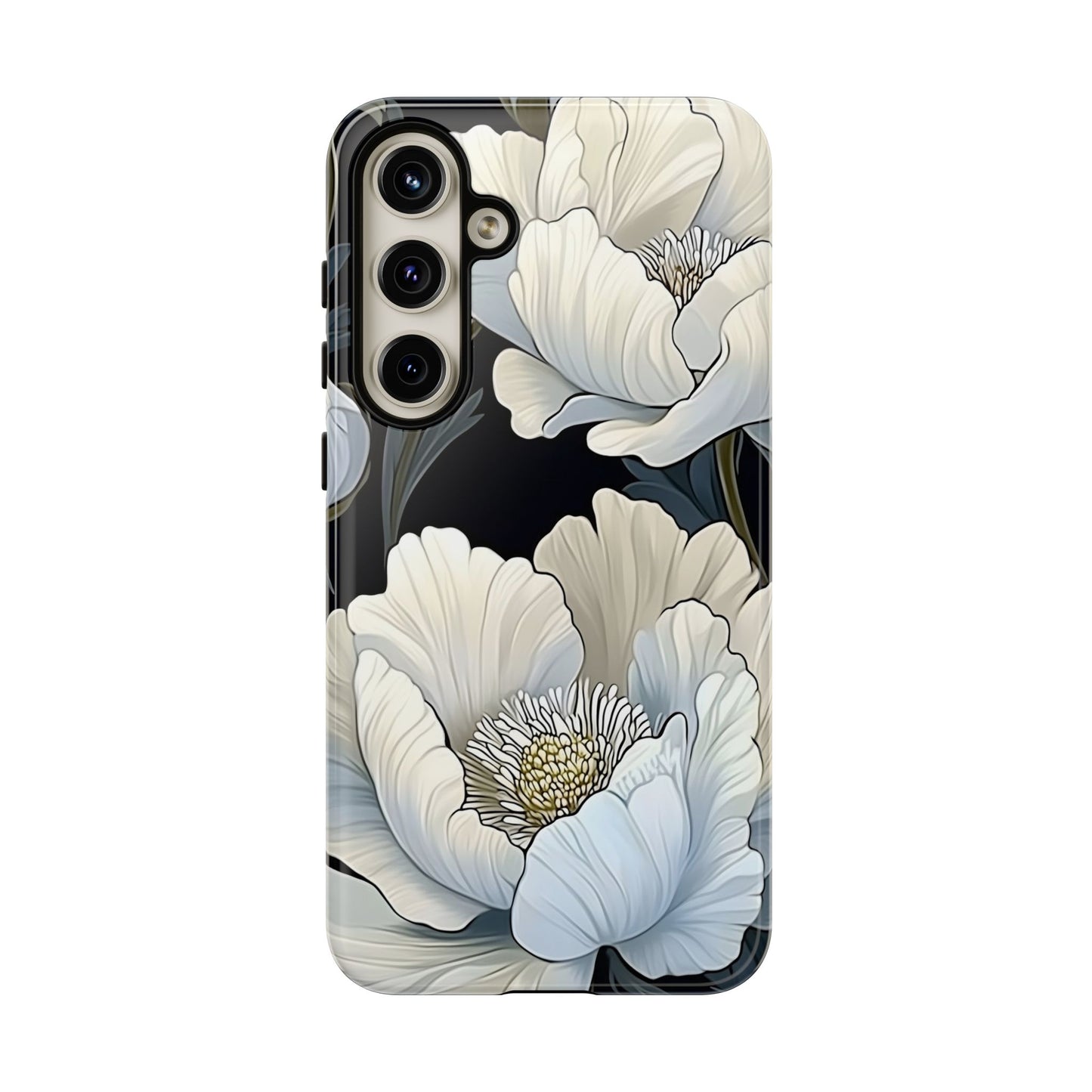 Floral Phone Case, Tough Cases for Women, Stylish Phone Cover, Floral Design Phone Protector, Nature Inspired Tech Accessories