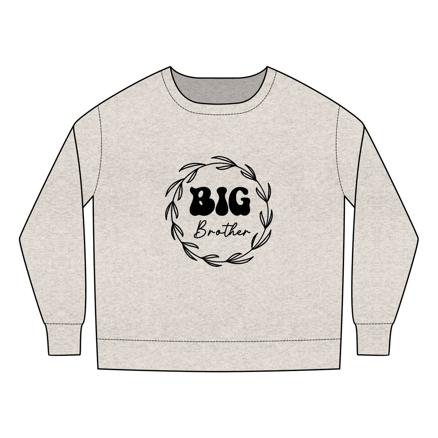 Toddler Sweatshirt - Big Brother Retro SVG PNG Design  - Cute Sibling Announcement Gift