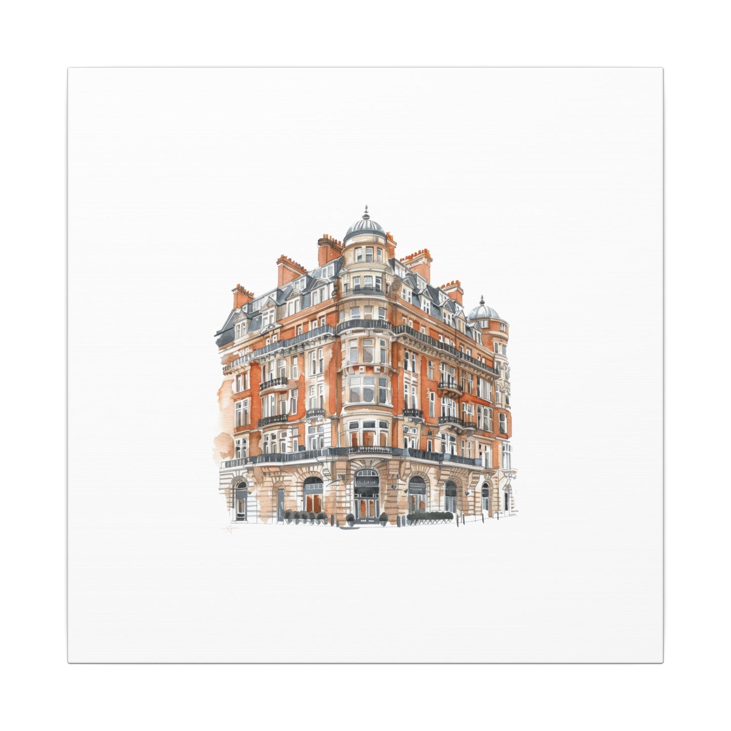 Artistic Matte Canvas Print of Historic Building, Wall Art Decor, Home Interior, Unique Gift, Fine Art, Architecture Lover, Urban Design