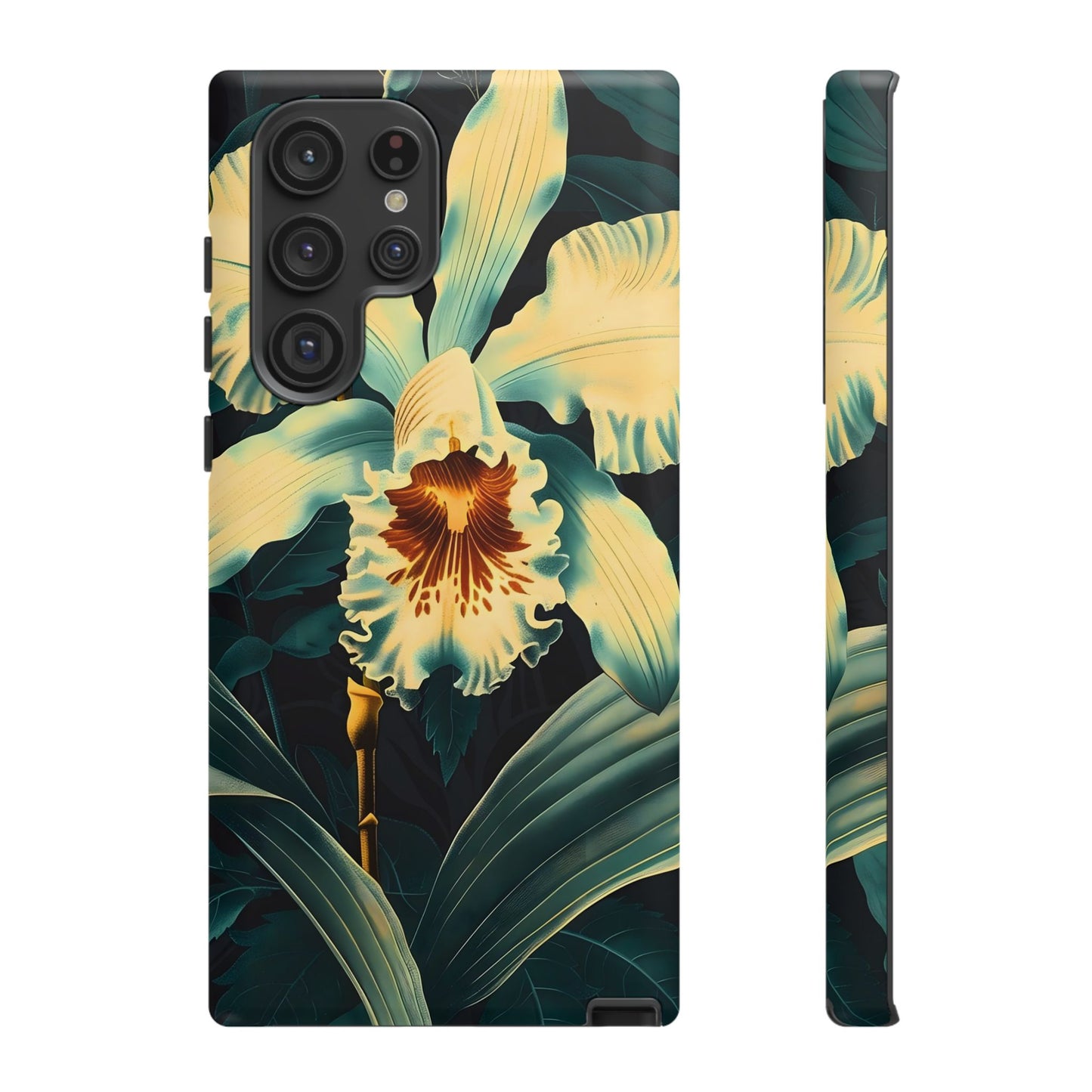 Floral Phone Case - Tough Cases with Orchid Design, Durable Smartphone Cover for Nature Lovers, Floral Gift for Her, Botanical [...]