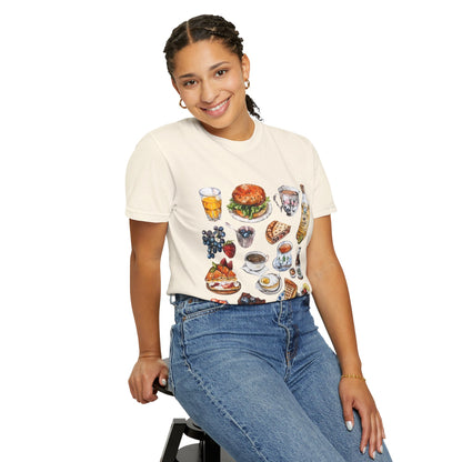 Unisex Garment-Dyed T-shirt - Heritage and Charm - England's Iconic Symbols