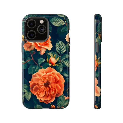 Floral Phone Case, Tough Cases for Nature Lovers, Botanical Design, Phone Protection, Gift for Her, Trending Floral Accessories
