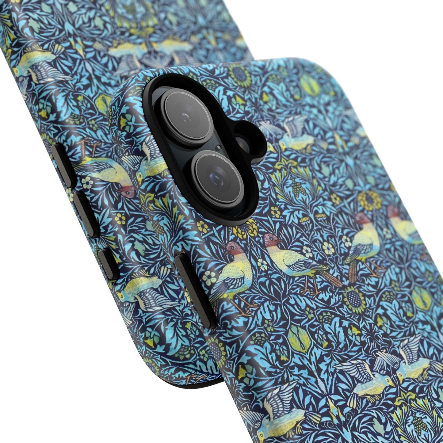 Bird and Floral Pattern Phone Case, Tough Cases, Gift for Nature Lovers, Eco-friendly, Custom Phone Accessories, All-Occasion