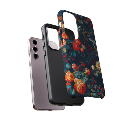 Floral Phone Case, Tough Cases for Protection, Vibrant Floral Design, Chic Gift for Her, Stylish Accessories