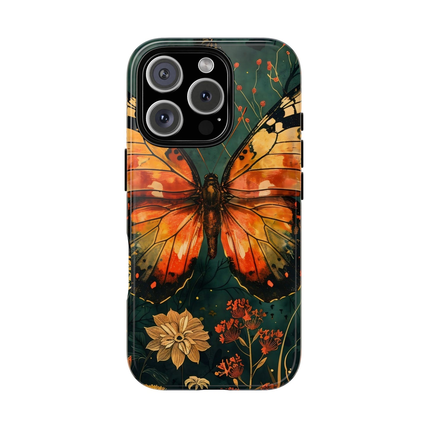 Butterfly Phone Case – Tough Cases for Nature Lovers, Floral Design, Butterfly Art, Unique Gift, Eco-Friendly Protection