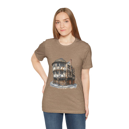 Unisex Jersey Short Sleeve Tee - Where Friends Gather - The Cozy British Pub