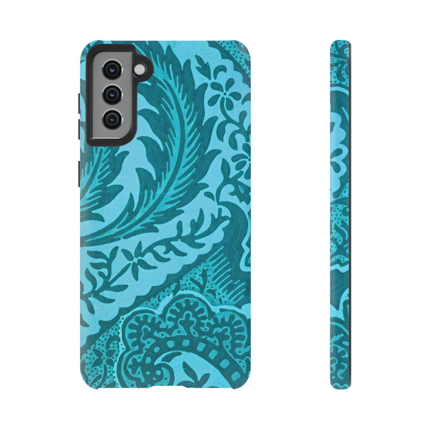 Protective Phone Case with Elegant Teal Design, Tough Cases, Floral Phone Cover, Stylish Smartphone Protection, Gifts for Her, Trendy [...]